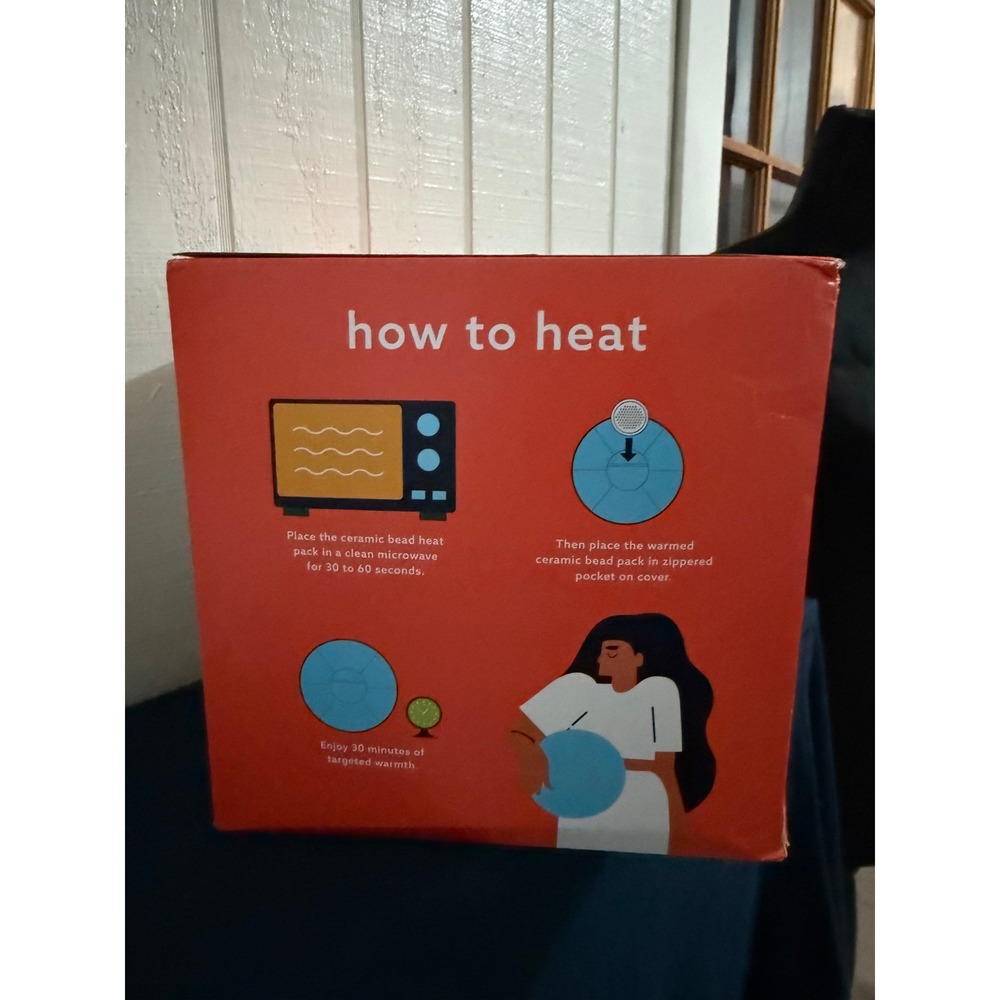 Conair Huggaball Heated Plush Pillow Blue 10 Inch Microwaveable Heat Pack NEW - Picture 3 of 4